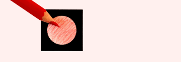 Stemvakje met rood potlood