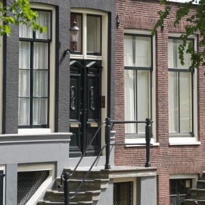 Deur grachtenpand Amsterdam