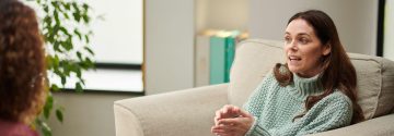 Patient bij psycholoog