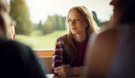 Jonge vrouw, jeugd, jongeren