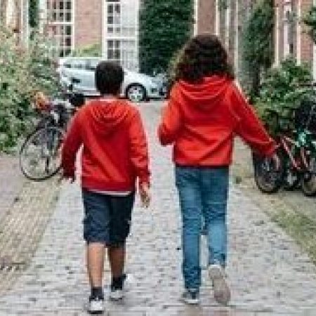 kinderen op weg
