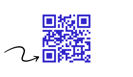 QR code invulformulier met pijl GLE