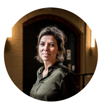 Portret Claudia van Bruggen in cirkel